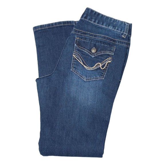 Rue21 Jeans Womens Size 11 / 12 Mid-Rise Skinny Blue Denim - Picture 5 of 10